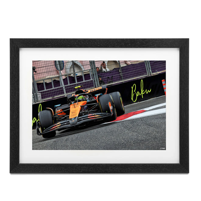 Lando Norris 2025 McLaren Framed Photo - Azerbaijan GP