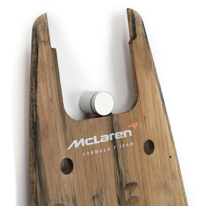 Lando Norris 2025 McLaren Practice Used Front Skid Plank Wall Art - Brazil GP