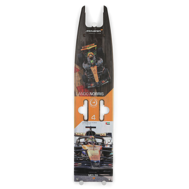 Lando Norris 2025 McLaren Formula 1 Team Grand Prix Used Front Skid Plank Wall Art - Abu Dhabi