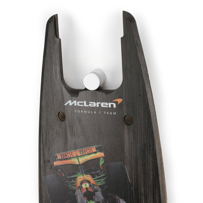 Lando Norris 2025 McLaren Formula 1 Team Grand Prix Used Front Skid Plank Wall Art - Abu Dhabi