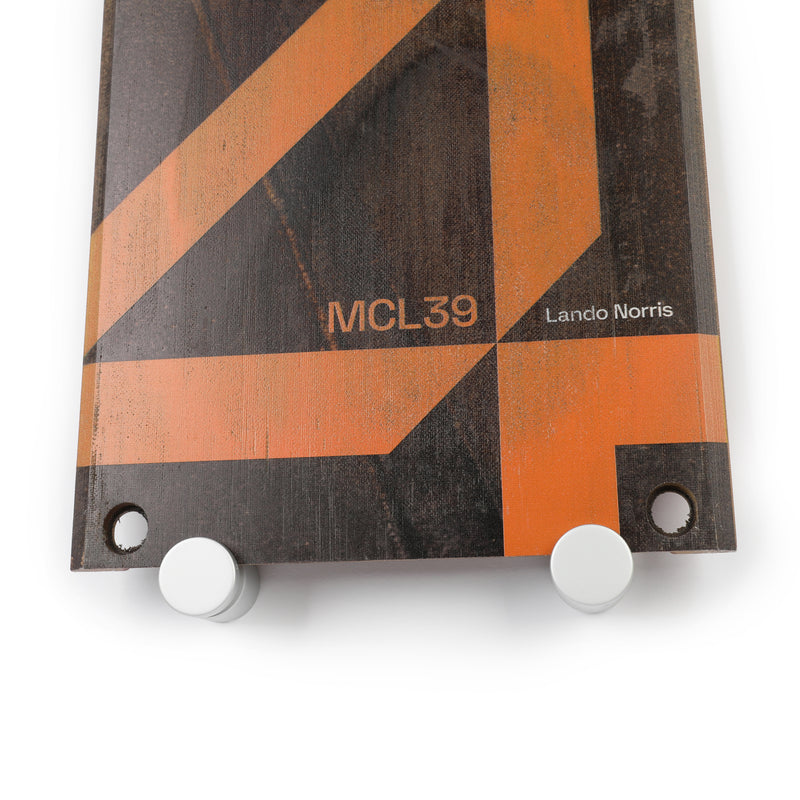 Lando Norris 2025 McLaren F1 Team Race Used Front Skid Plank Wall Art - Australian GP