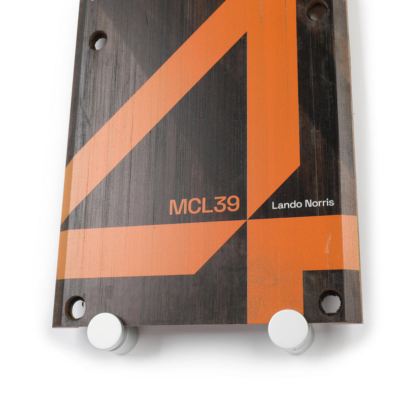 Lando Norris 2025 McLaren F1 Team Race Used Front Skid Plank Wall Art - Brazilian GP