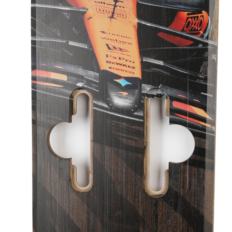Lando Norris 2025 McLaren F1 Team Race Used Front Skid Plank Wall Art - Brazilian GP