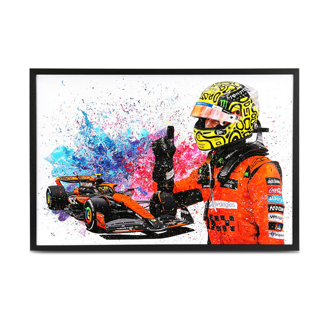 Lando Norris 2024 "First Win" Edition Hand Embellished - David Johnson