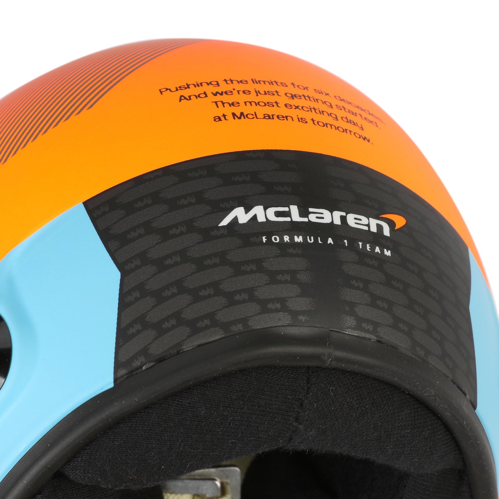 Season Launch LOT 403 - Lando Norris & Oscar Piastri 2024 Signed McLaren F1 Team 1:2 Helmet