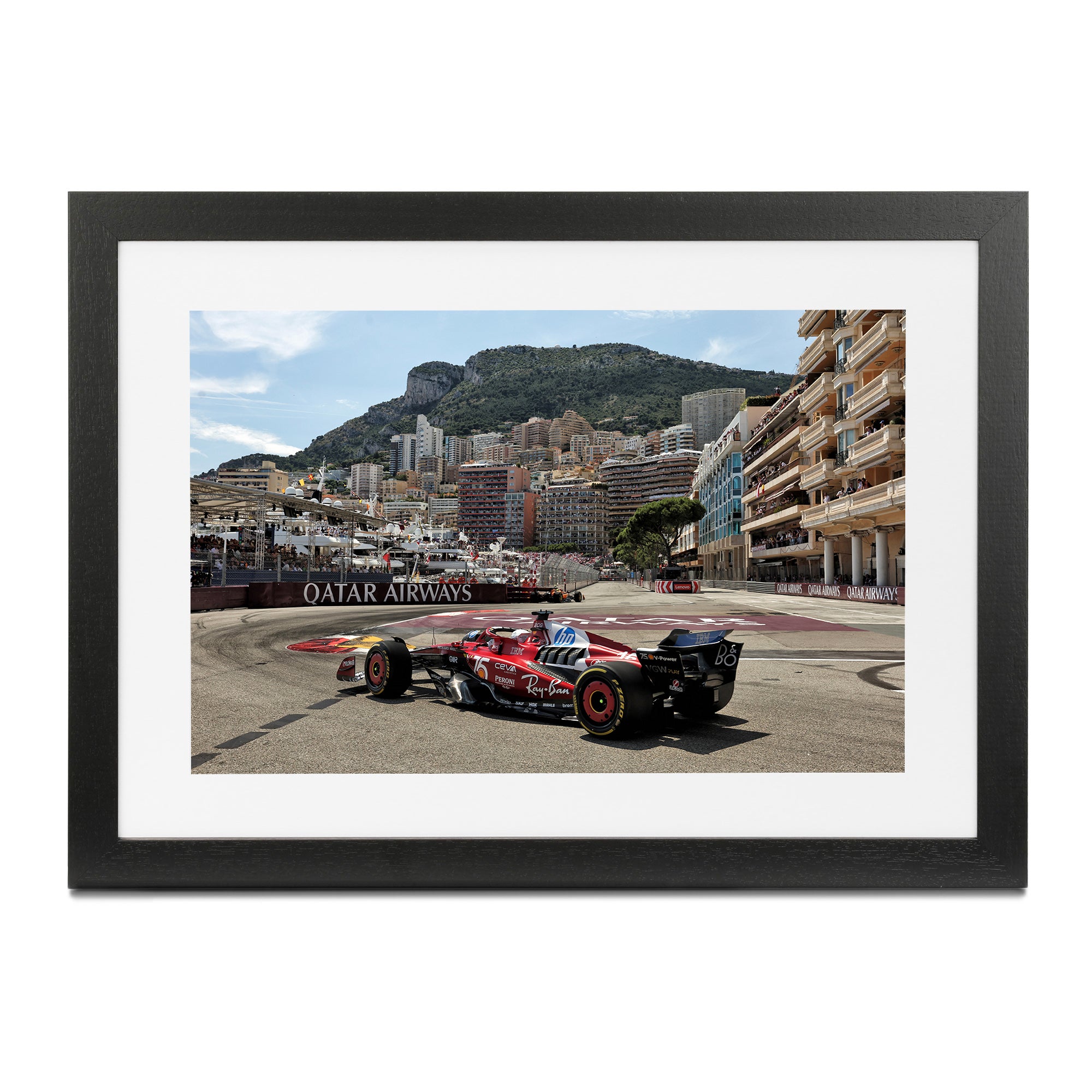 Charles Leclerc 2025 Scuderia Ferrari Framed Print - Monaco GP