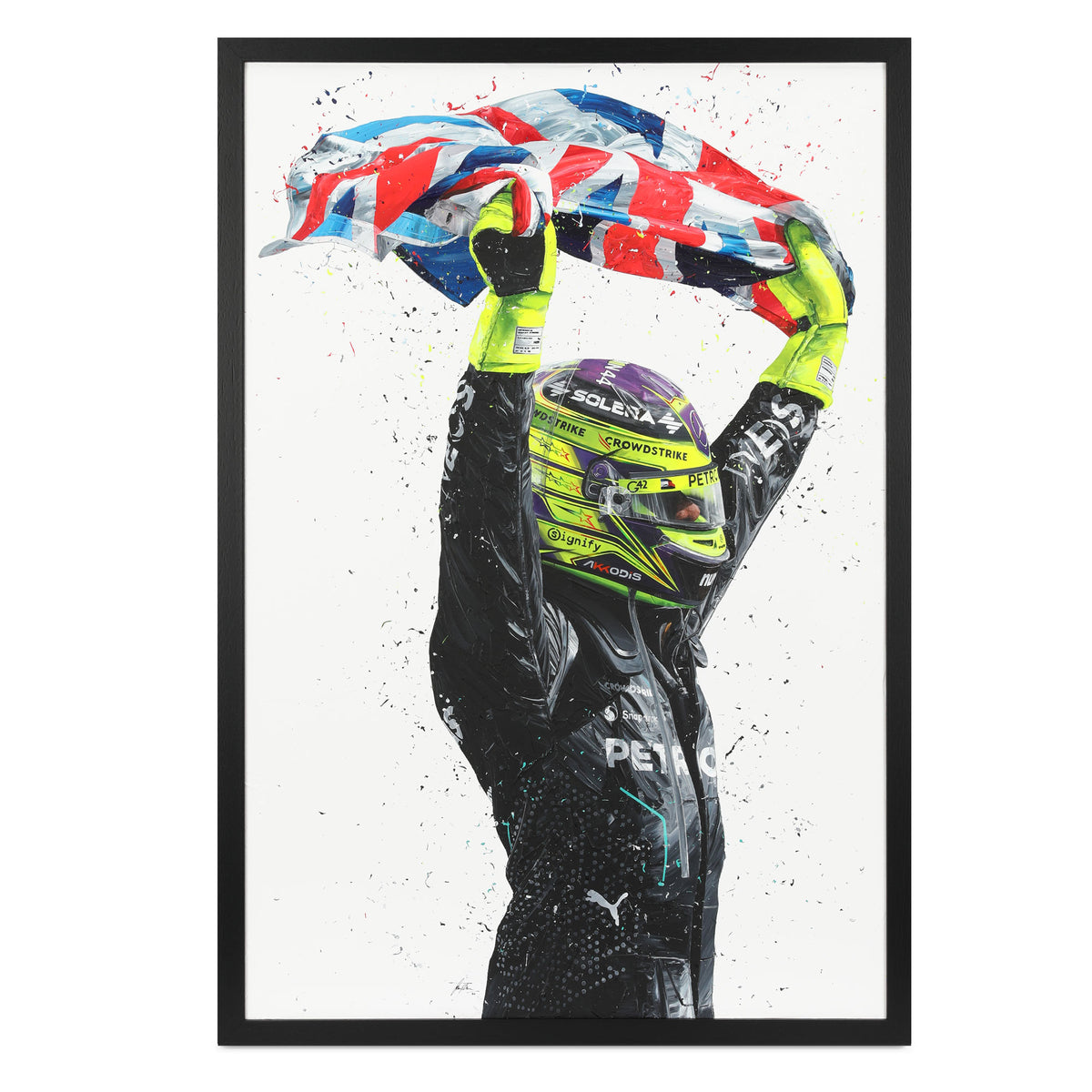 Lap Legends Lewis Hamilton 2025 - Stampa Corniciata Con Firma Casco F1 Espositore Da Tavolo 342790 Lap Legends Lewis Hamilton 2025 - Stampa Corniciata Con Firma Casco F1 Espositore Da Tavolo 342790