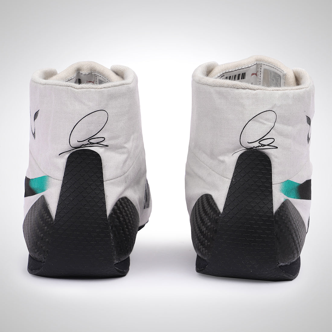 The Austin Auction LOT 074 - Lewis Hamilton 2019 Signed Official Race Spec Boots