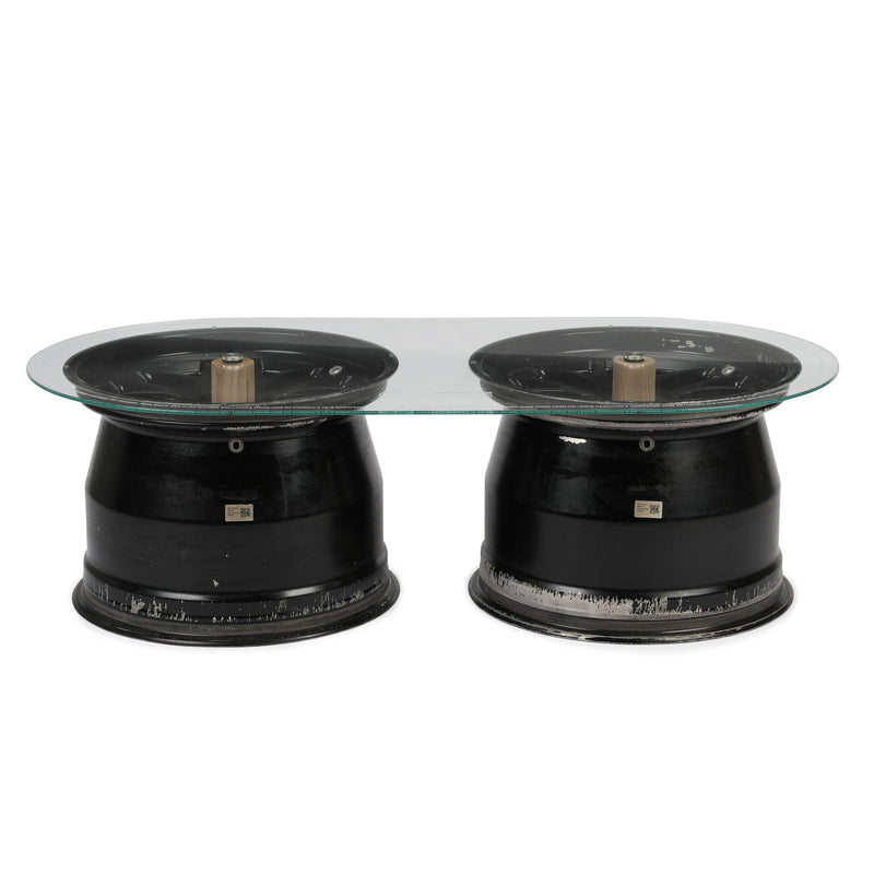 Lewis Hamilton Mercedes AMG Petronas Double Wheel Rim Table – Silverstone 2024