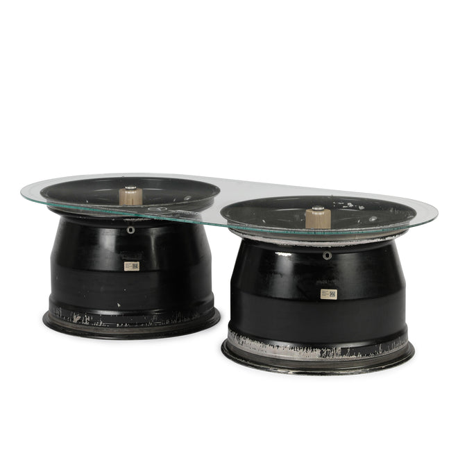 Lewis Hamilton Mercedes AMG Petronas Double Wheel Rim Table – Silverstone 2024