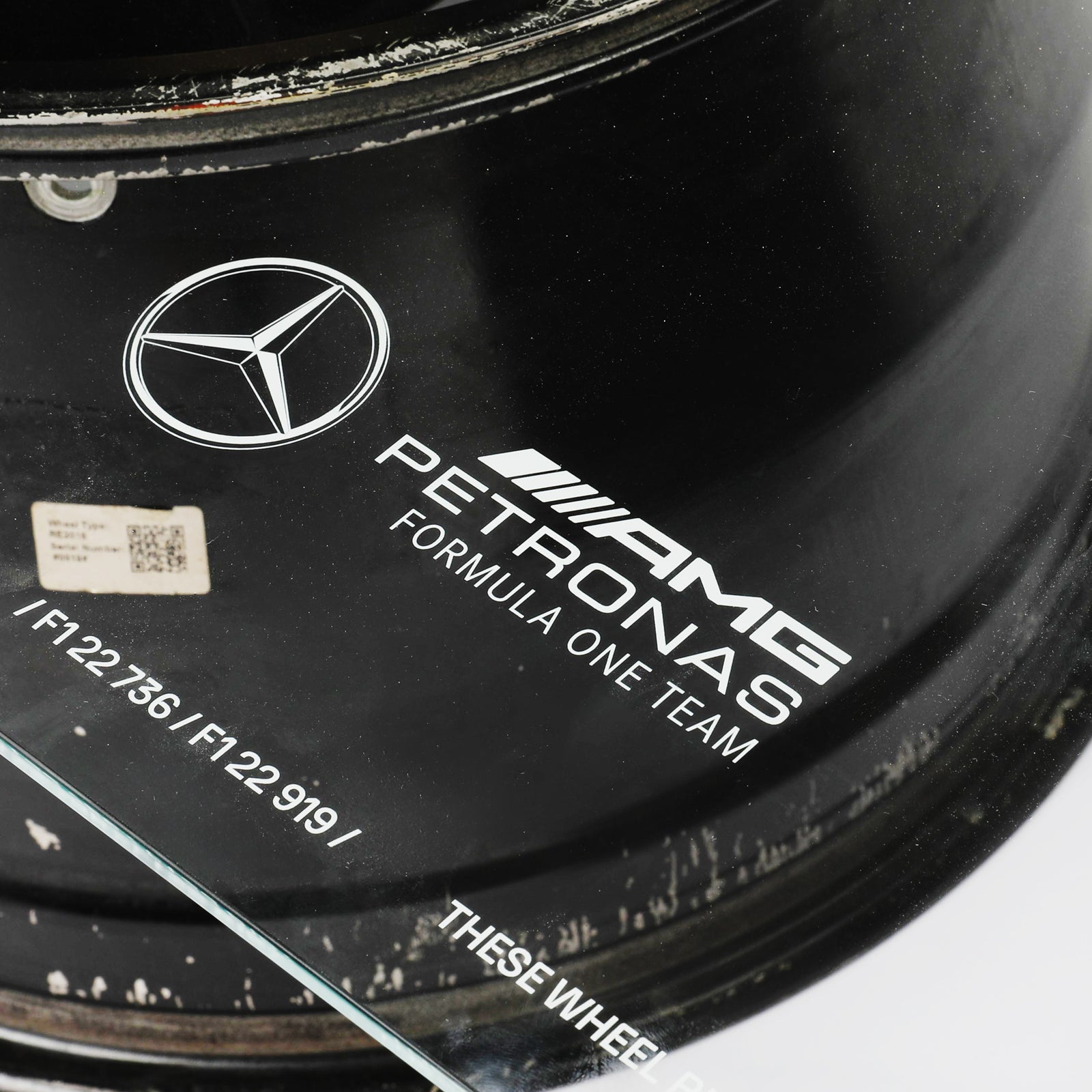Lewis Hamilton Mercedes AMG Petronas Double Wheel Rim Table – Silverstone 2024