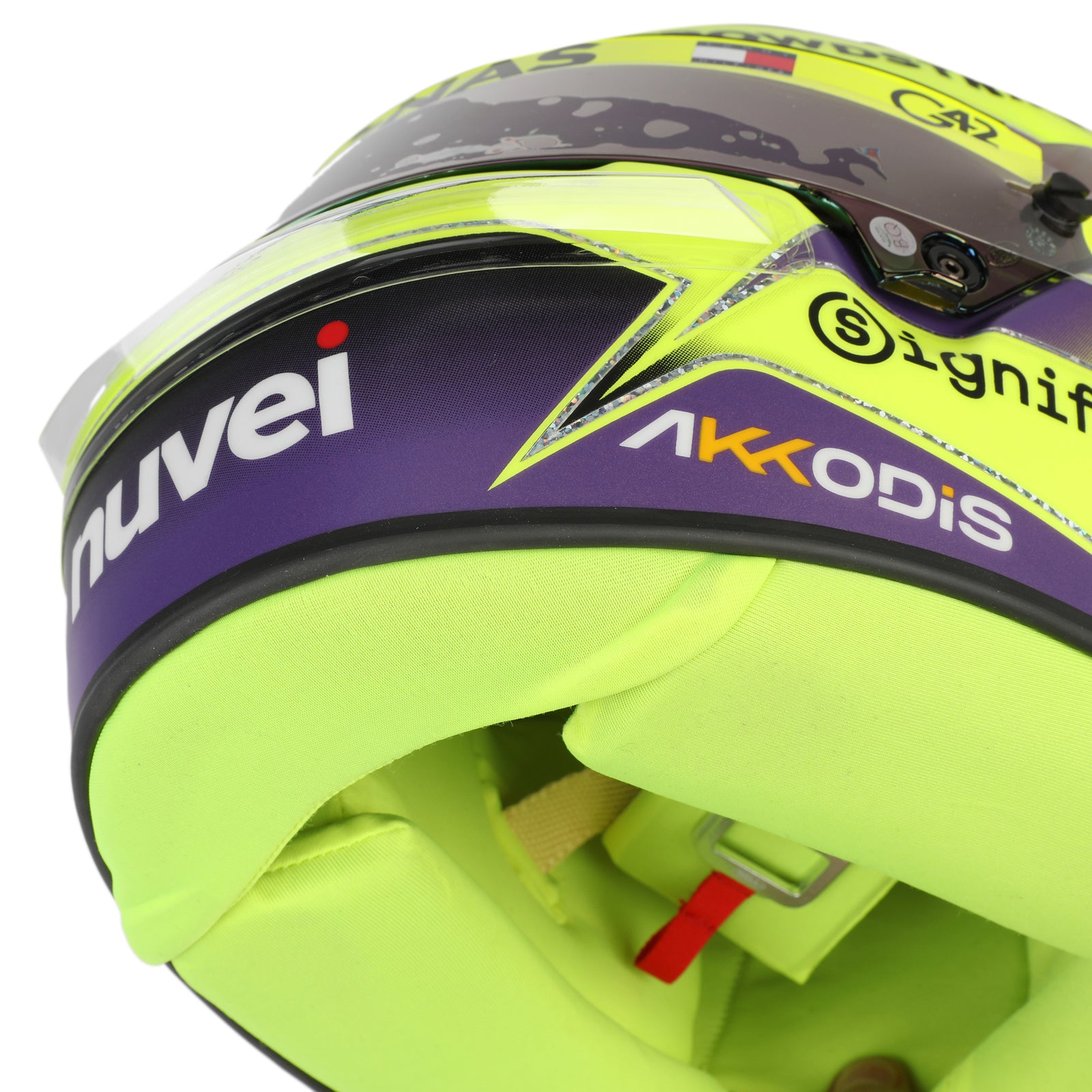 Season Launch LOT 411 - Lewis Hamilton 2024 Mercedes Abu Dhabi GP Replica 1:1 Helmet