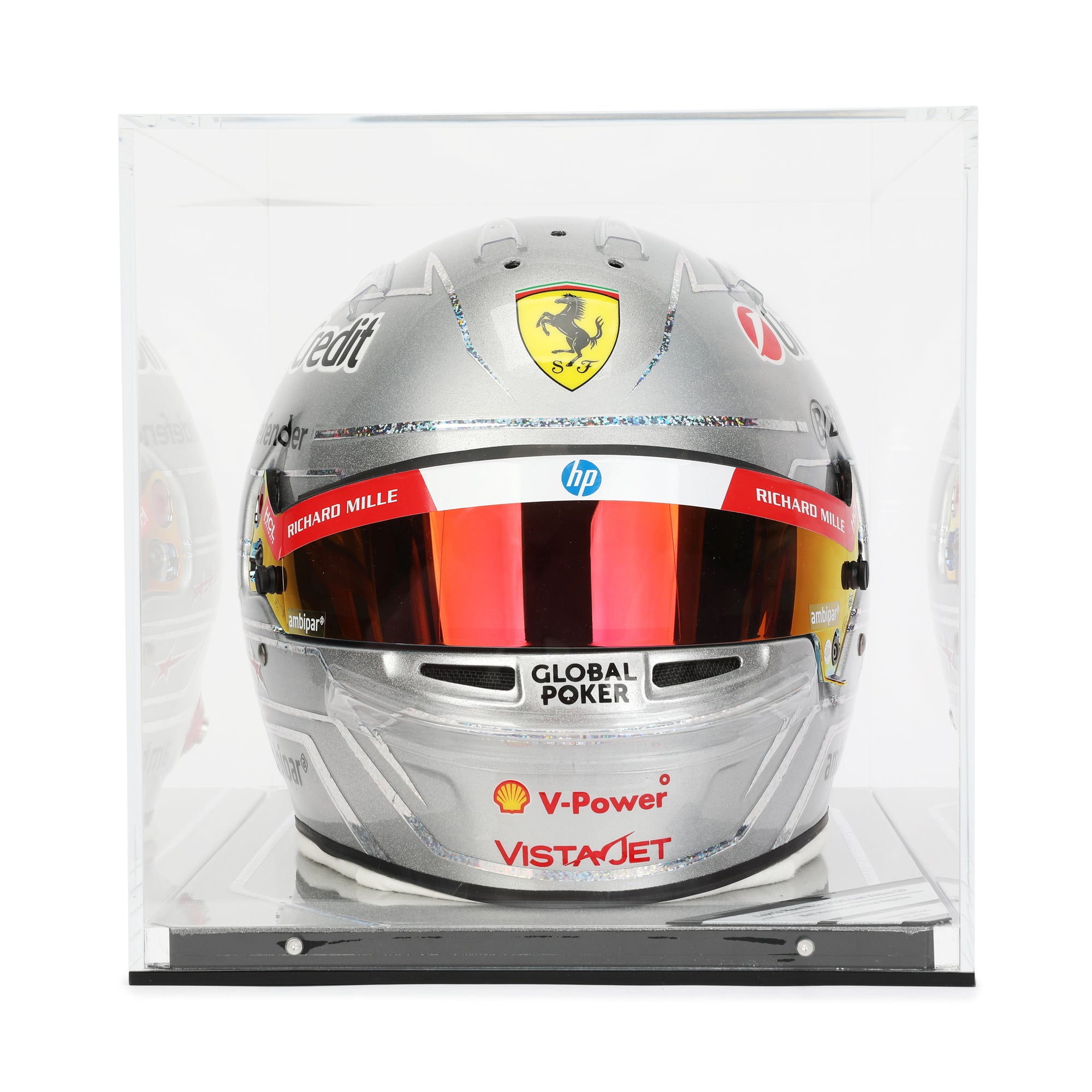 arai f1 replica helmets Lewis Hamilton 2025 Replica Ferrari Helmet – Las Vegas GP