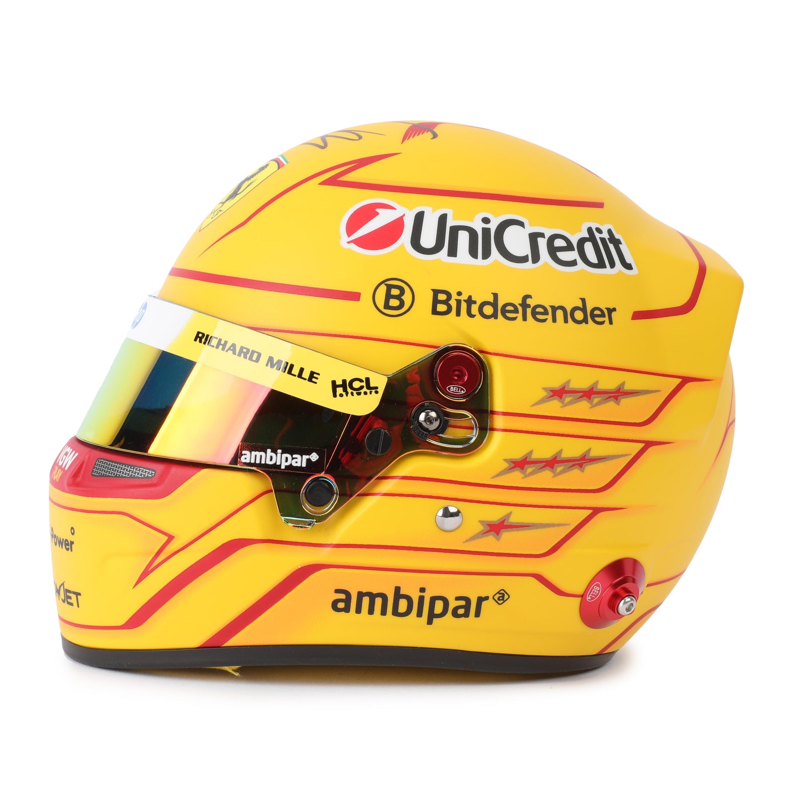 LOT 279 - Lewis Hamilton 2025 Signed 1:2 Mini Helmet