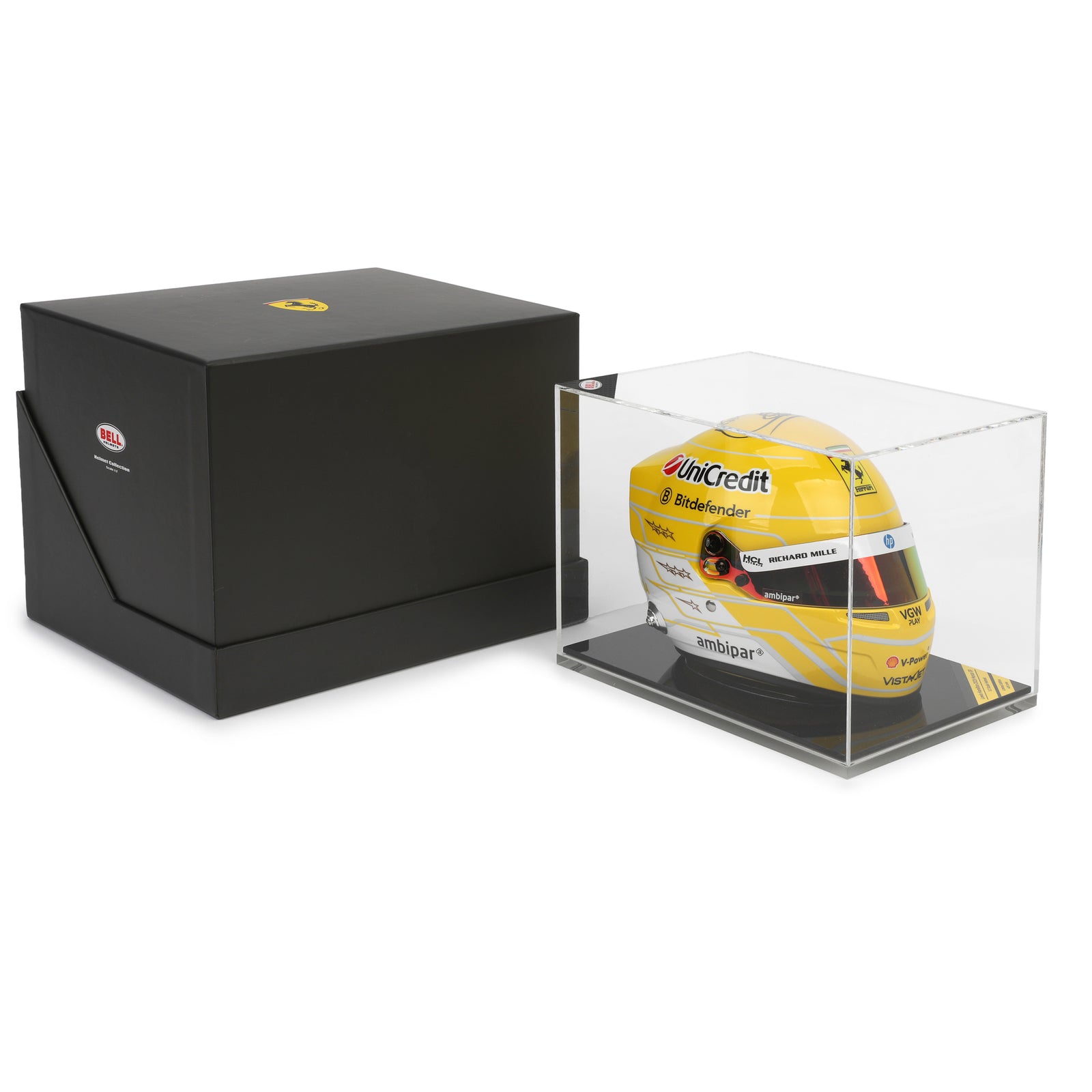 LOT 245 - Lewis Hamilton 2025 Signed Mini Helmet - Monza GP