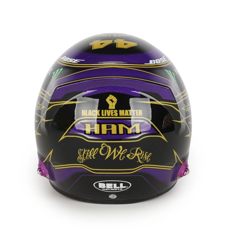 LOT 072 - Lewis Hamilton Abu Dhabi 2020 Signed 1:2 Scale Helmet