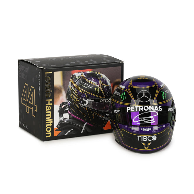 LOT 072 - Lewis Hamilton Abu Dhabi 2020 Signed 1:2 Scale Helmet
