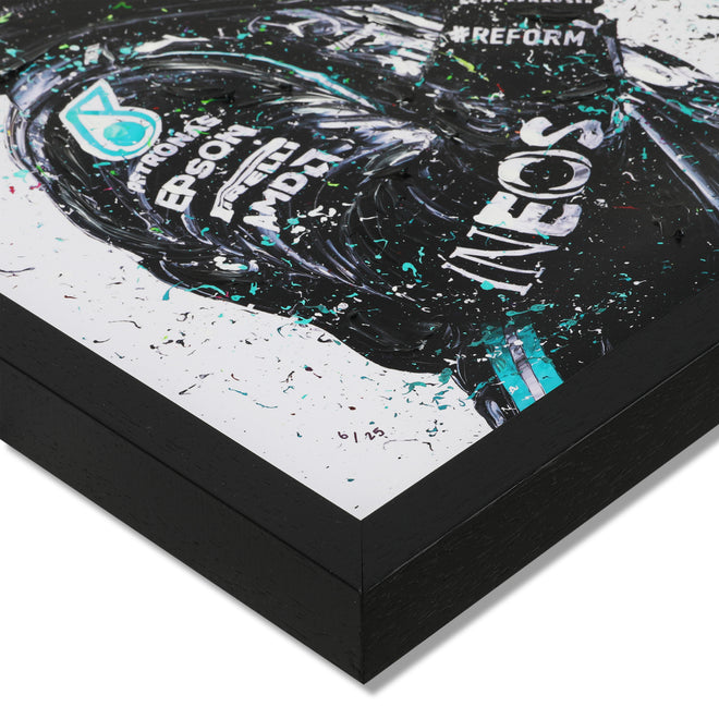 Lewis Hamilton 2021 'Rainbow' Hand Embellished Canvas – David Johnson
