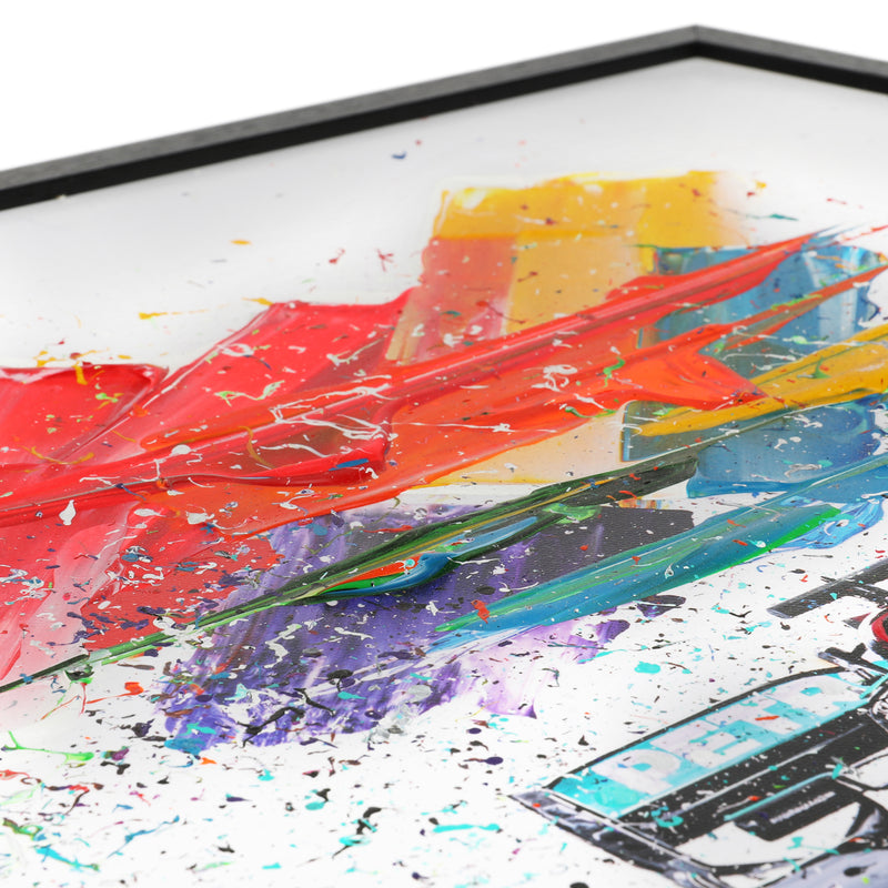 Lewis Hamilton 2021 'Rainbow' Hand Embellished Canvas – David Johnson