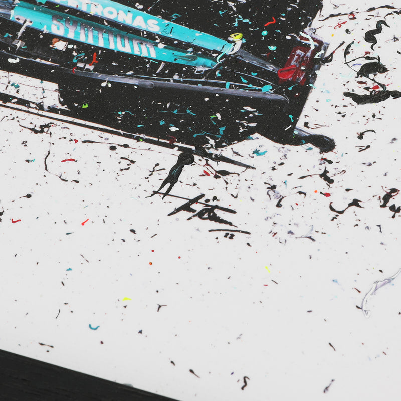 Lewis Hamilton 2021 'Rainbow' Hand Embellished Canvas – David Johnson