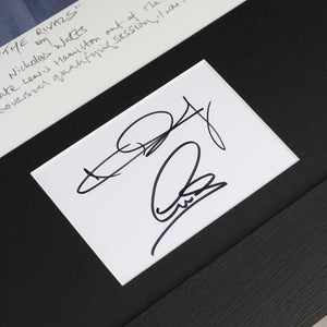 LOT 090 - Lewis Hamilton & Nico Rosberg Signed Dual Print – 2014 Monaco