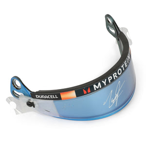 LOT 082 - Logan Sargeant 2024 Signed Williams Racing Grand Prix Used Helmet Visor
