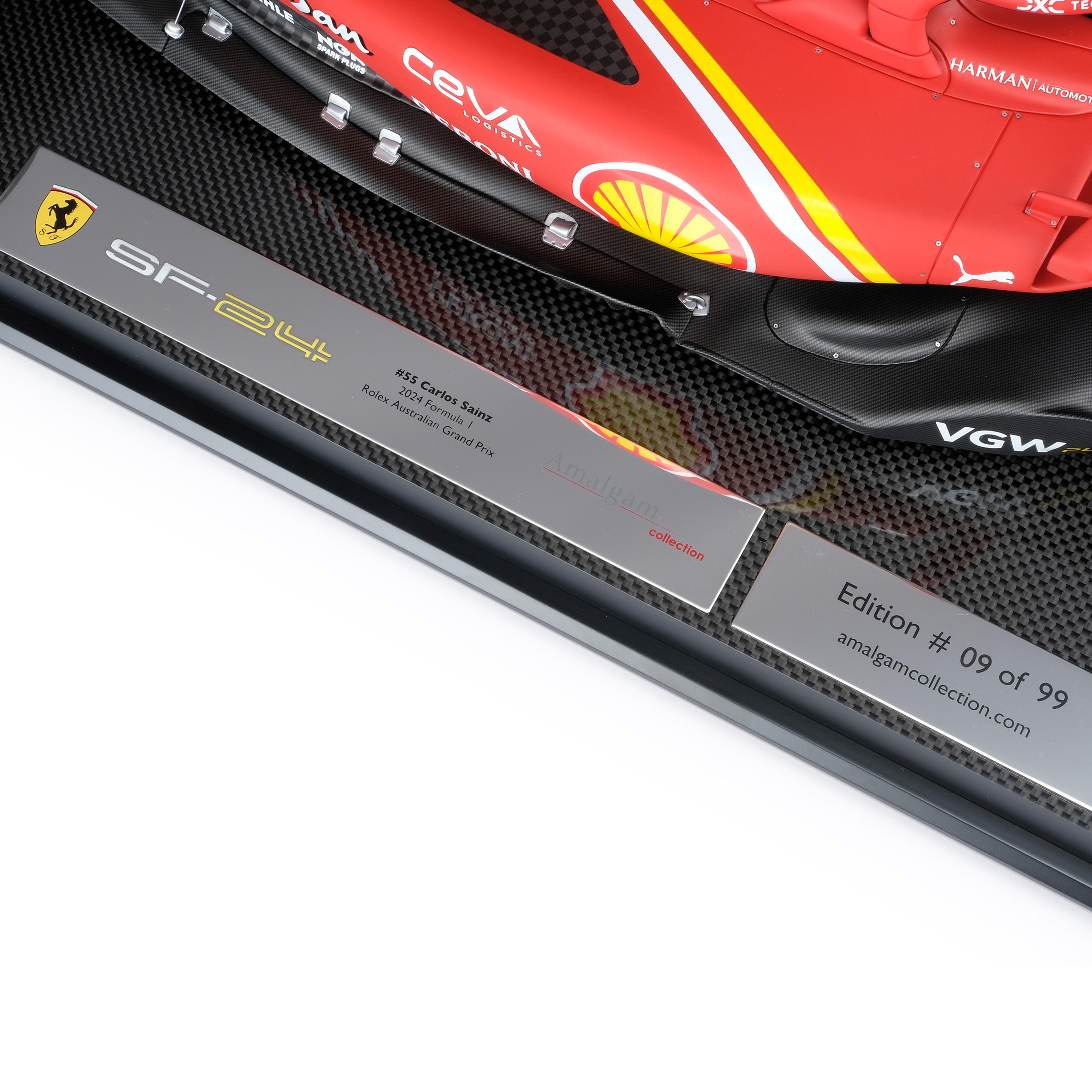 Carlos Sainz 2024 Ferrari SF-24 1:8 Scale Model Australia GP Edition– Amalgam Collection