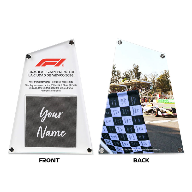 Mexican Grand Prix Flag 2026 - Your Name on the Flag