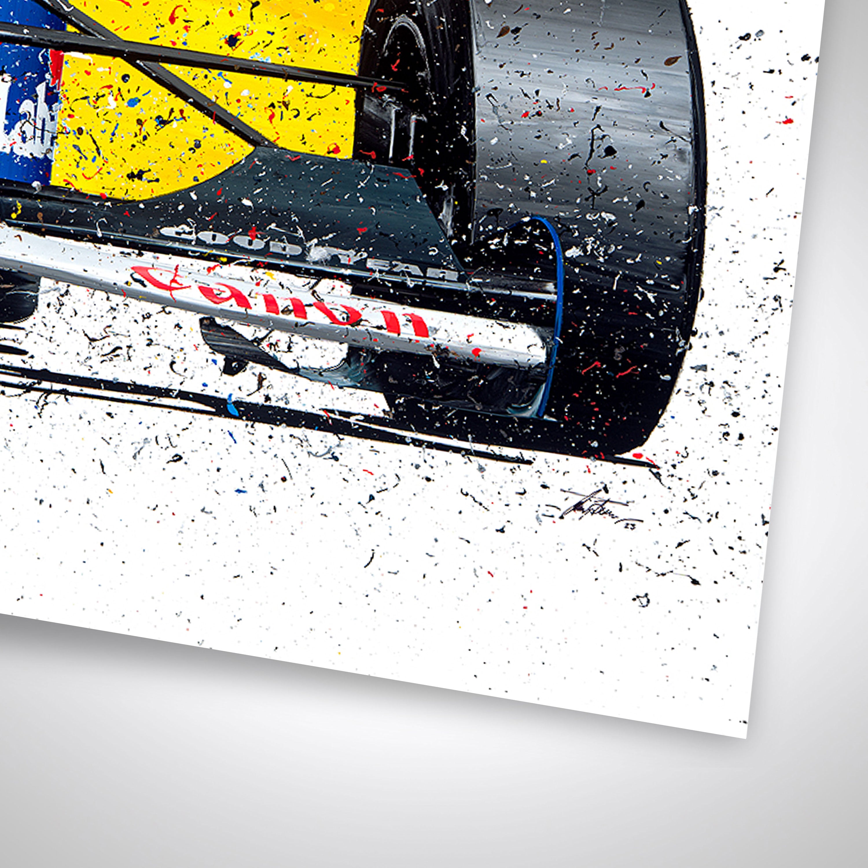 Nigel Mansell & Ayrton Senna 'Taxi' Giclee Print – David Johnson