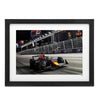 Max Verstappen 2025 Victory in Vegas Framed Print – Las Vegas GP