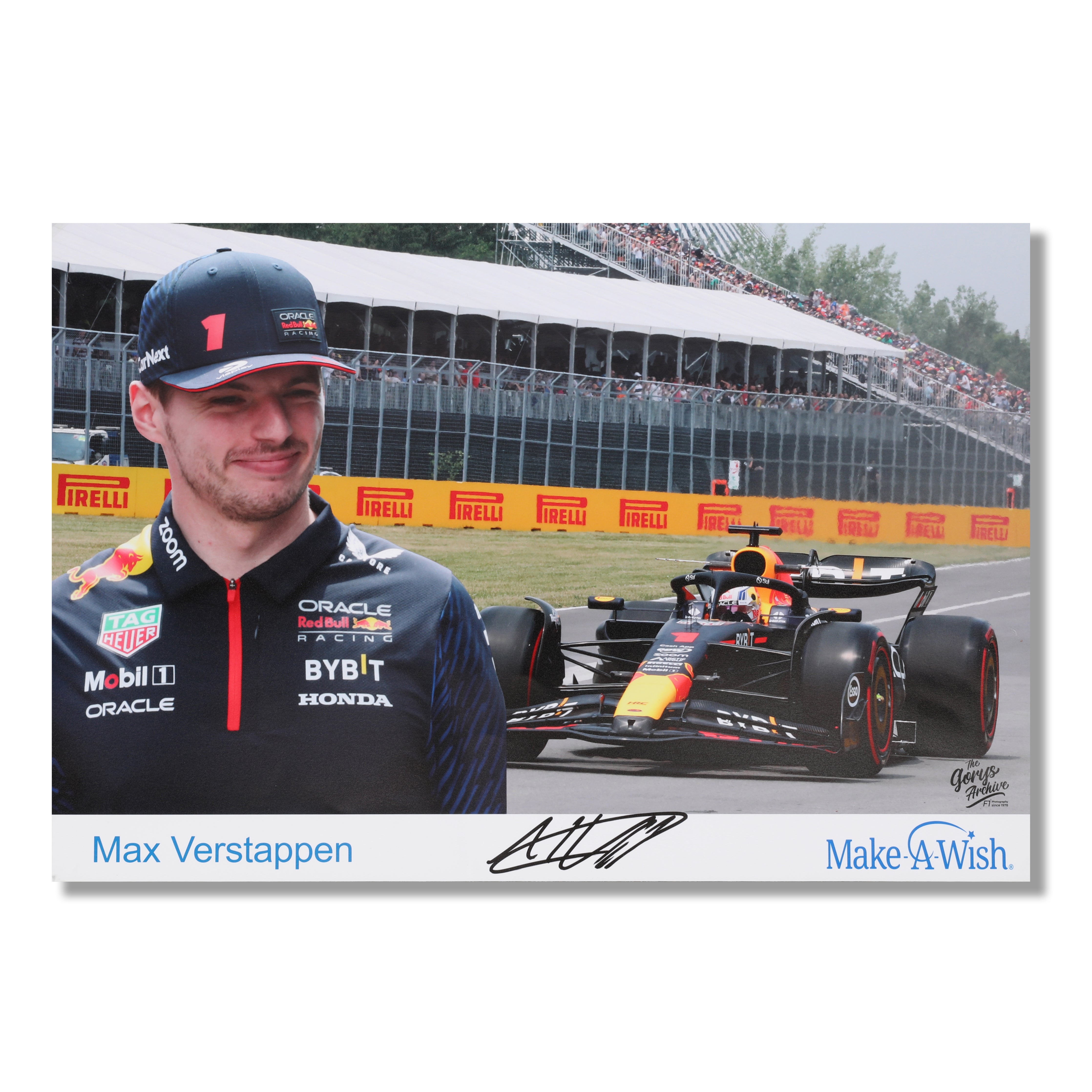 LOT 567 - Max Verstappen 2023 Red Bull Signed Poster - Make-A-Wish