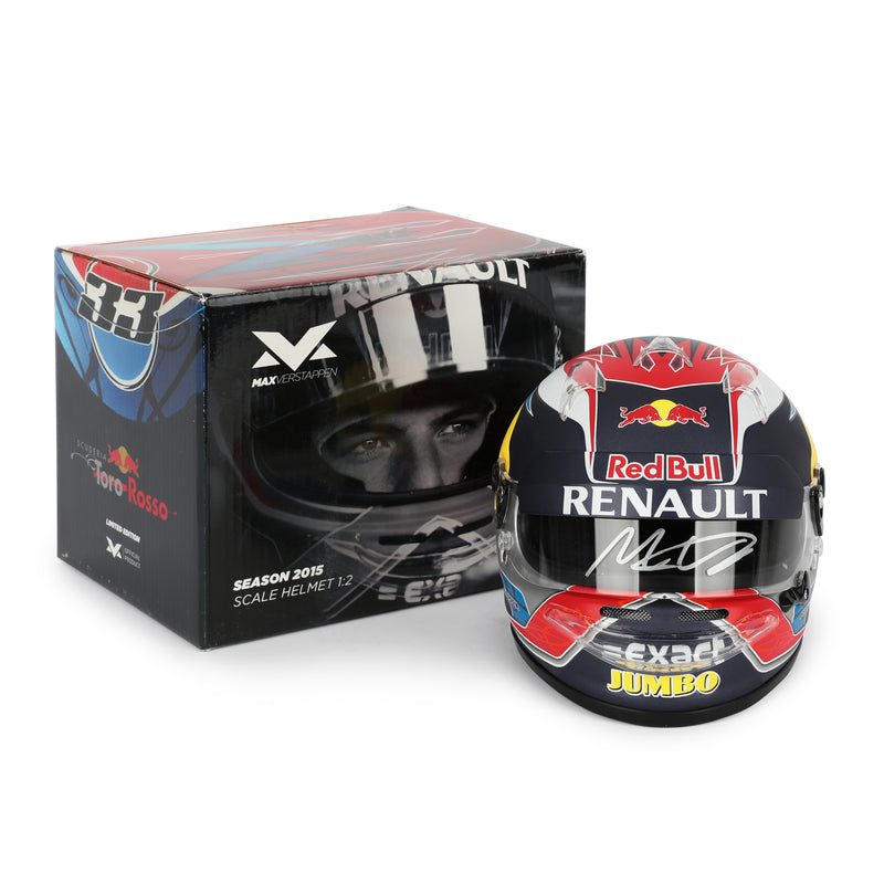LOT 077 - Max Verstappen 2015 Signed Toro Rosso 1.2 Scale Mini Helmet
