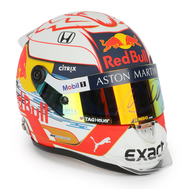 LOT 109 - Max Verstappen 2019 Signed 1.2 Scale Mini Helmet