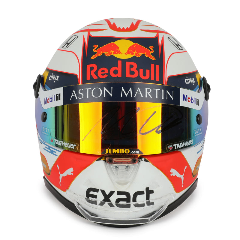 LOT 109 - Max Verstappen 2019 Signed 1.2 Scale Mini Helmet