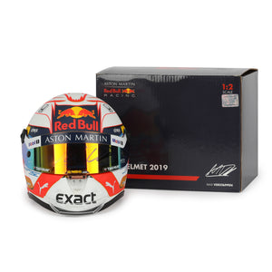 LOT 109 - Max Verstappen 2019 Signed 1.2 Scale Mini Helmet