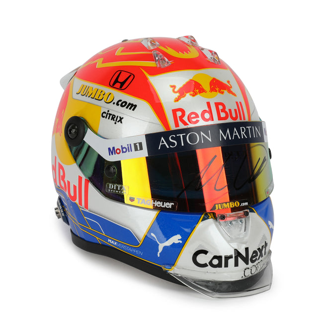 LOT 091 -  Max Verstappen 2020 Signed 1.2 Scale Mini Helmet