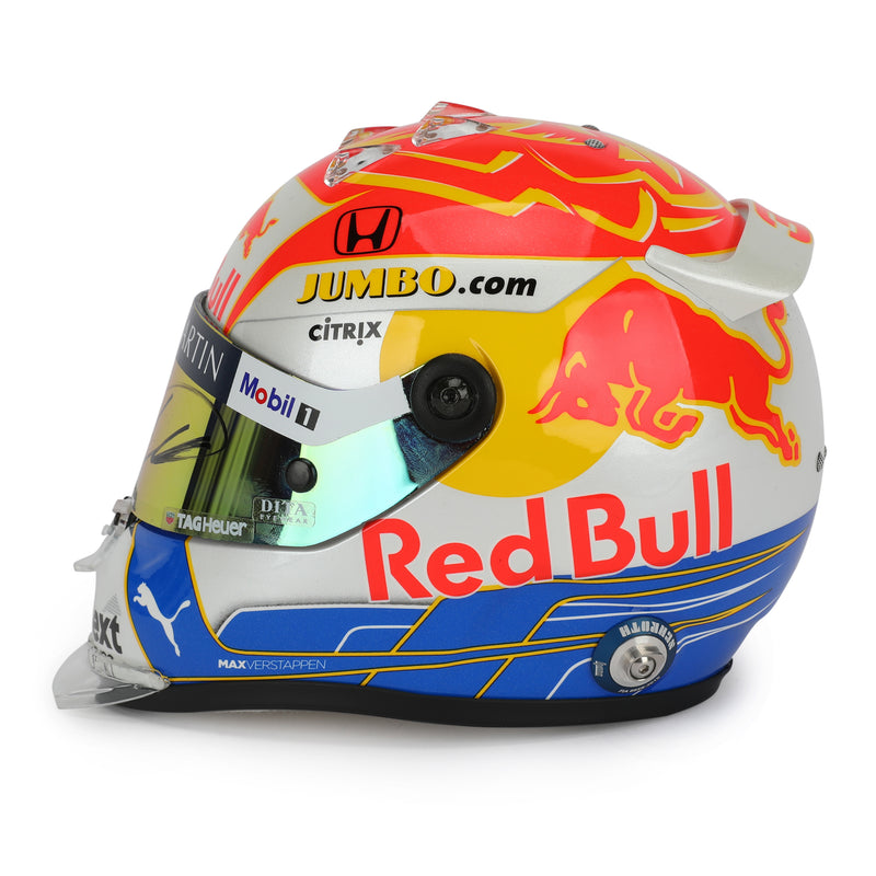 LOT 091 -  Max Verstappen 2020 Signed 1.2 Scale Mini Helmet