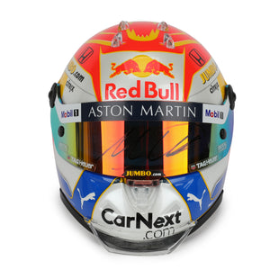LOT 091 -  Max Verstappen 2020 Signed 1.2 Scale Mini Helmet