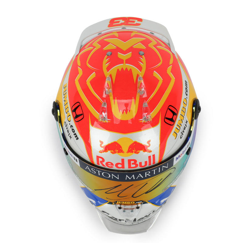 LOT 091 -  Max Verstappen 2020 Signed 1.2 Scale Mini Helmet