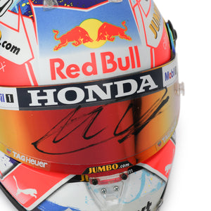 LOT 121 - Max Verstappen 2021 Signed 1.2 Scale Helmet DUTCH GP