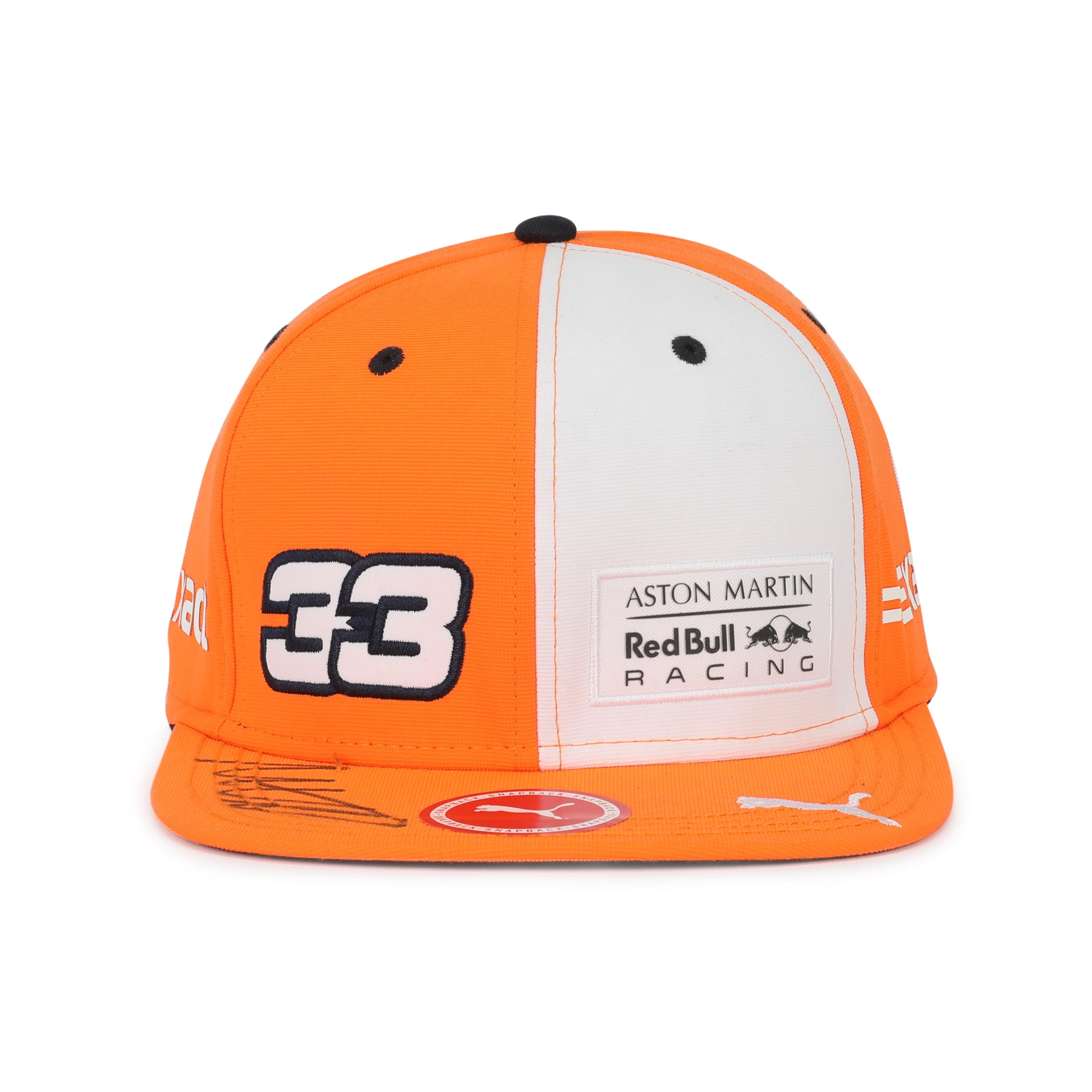 Max Verstappen 2021 Signed Cap Orange