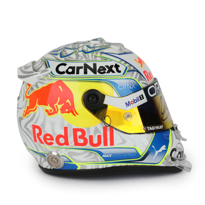 LOT 708 - Max Verstappen 2022 Signed Red Bull Racing 1:2 Scale Helmet - Austrian GP