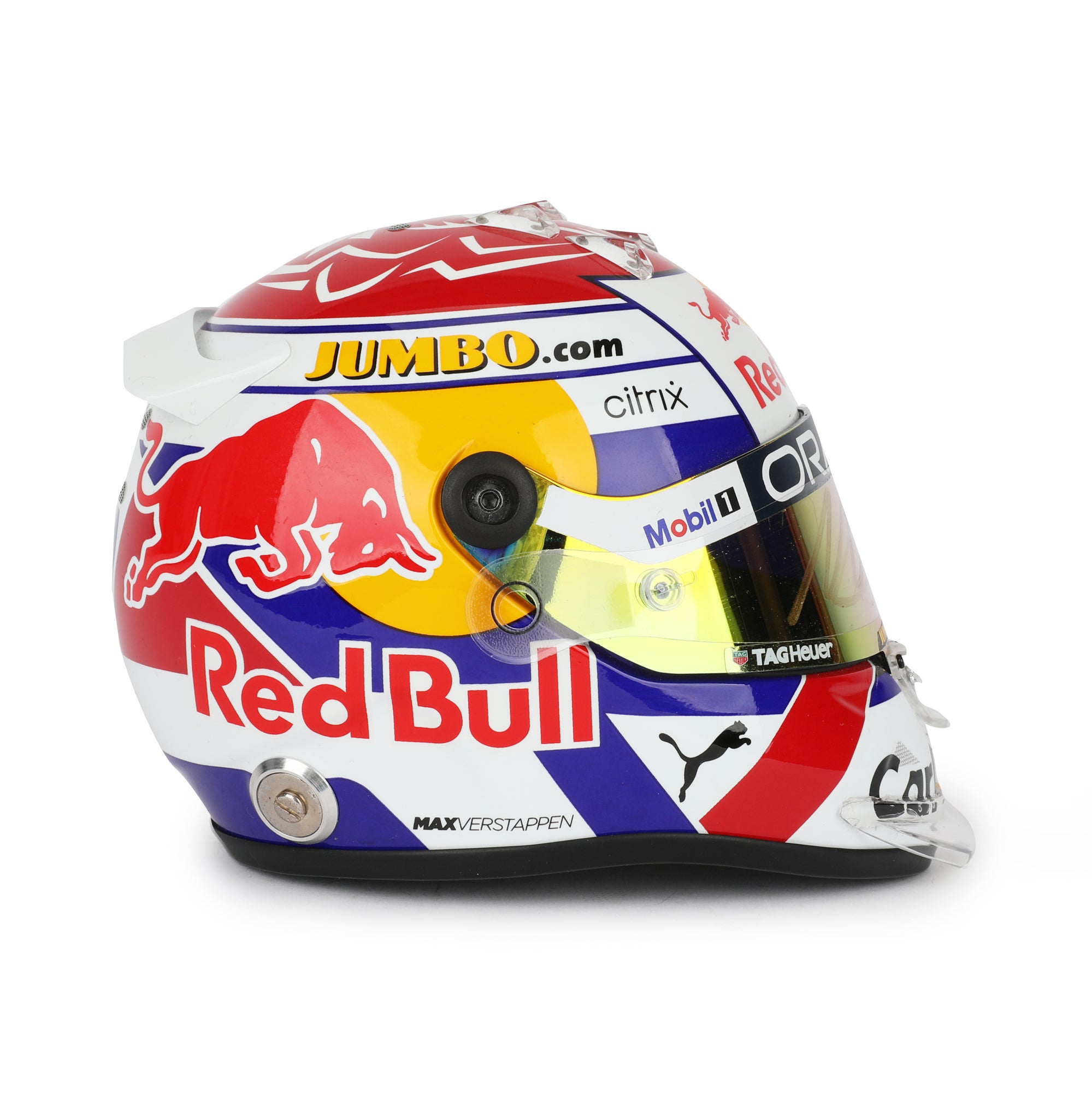 Max Verstappen 2022 Signed Red Bull Racing 1:2 Scale Helmet - Dutch GP