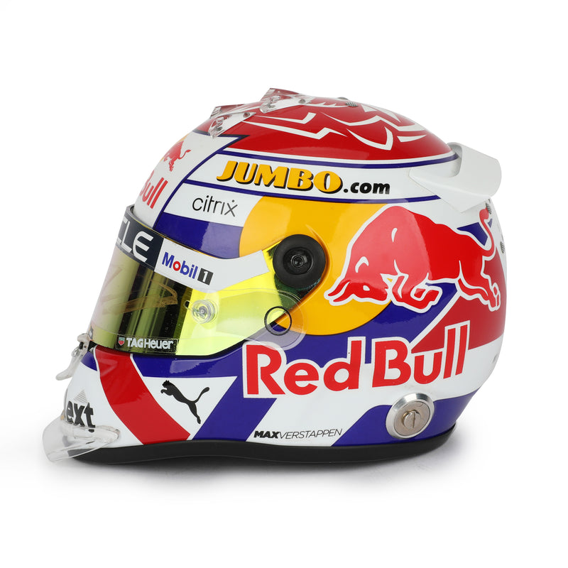 LOT 014 - Max Verstappen 2022 Signed Red Bull Racing 1:2 Scale Helmet - Dutch GP