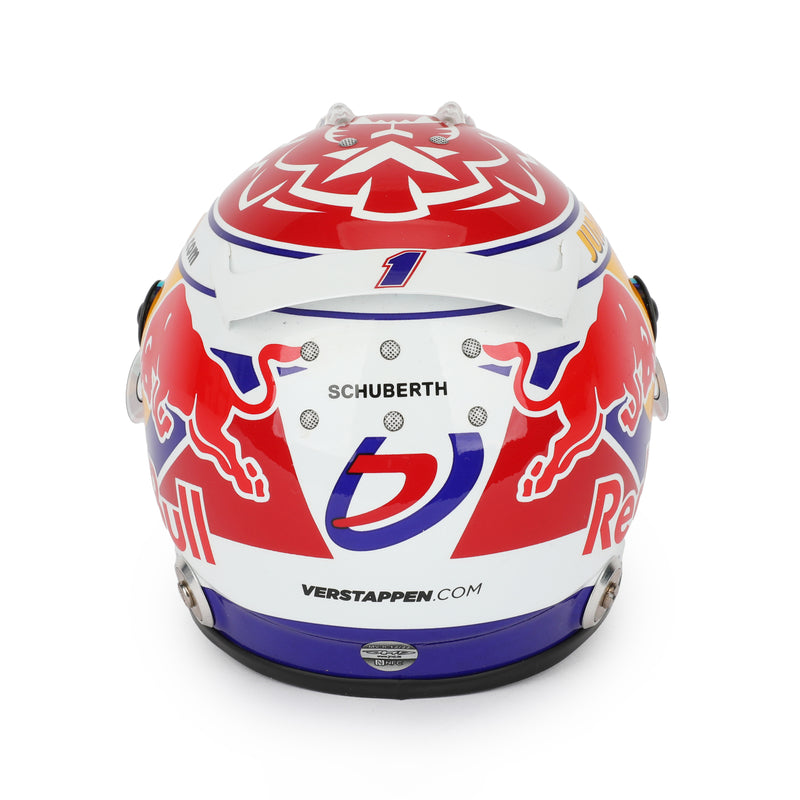 LOT 014 - Max Verstappen 2022 Signed Red Bull Racing 1:2 Scale Helmet - Dutch GP
