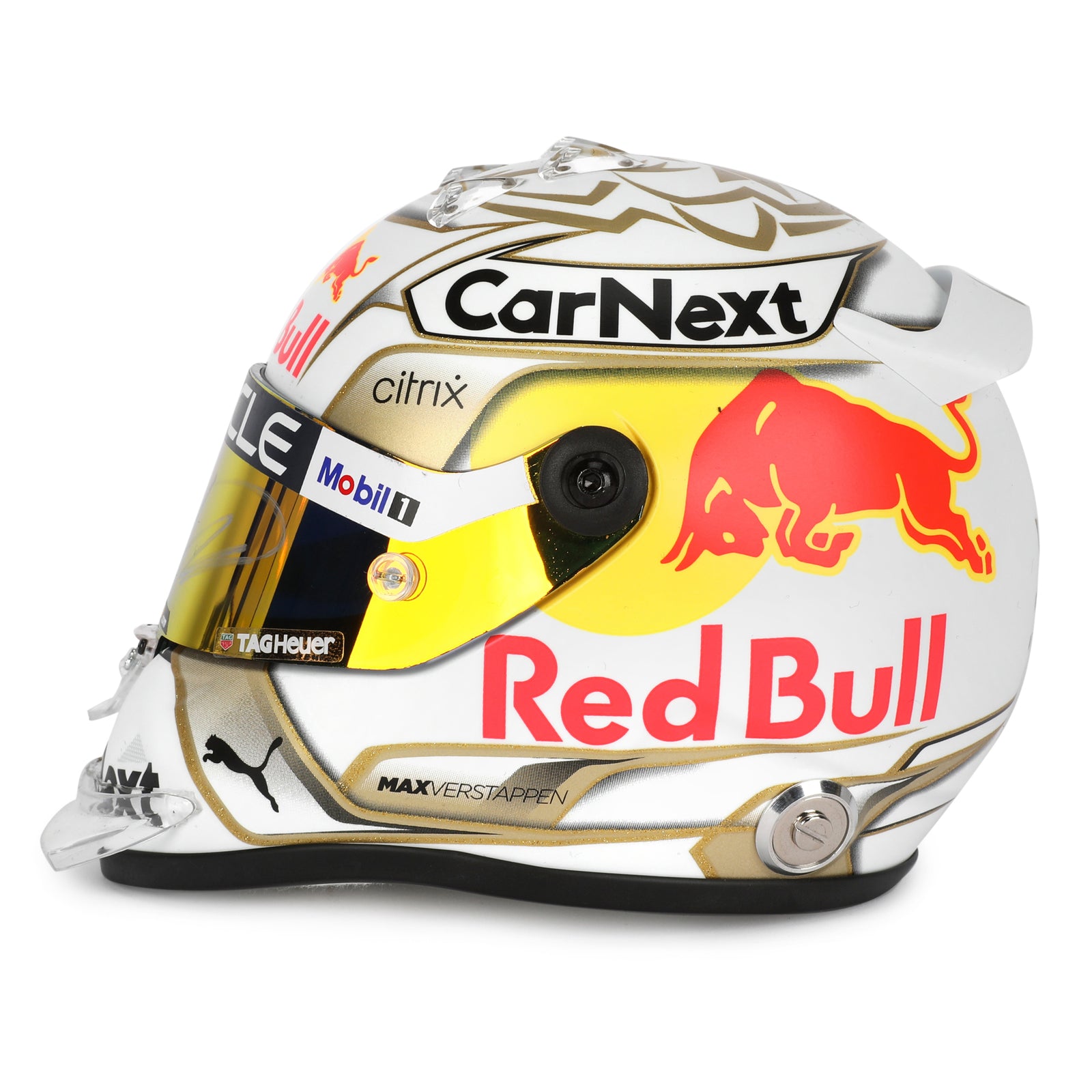 LOT 738 - Max Verstappen 2022 Signed 1.2 Scale Helmet