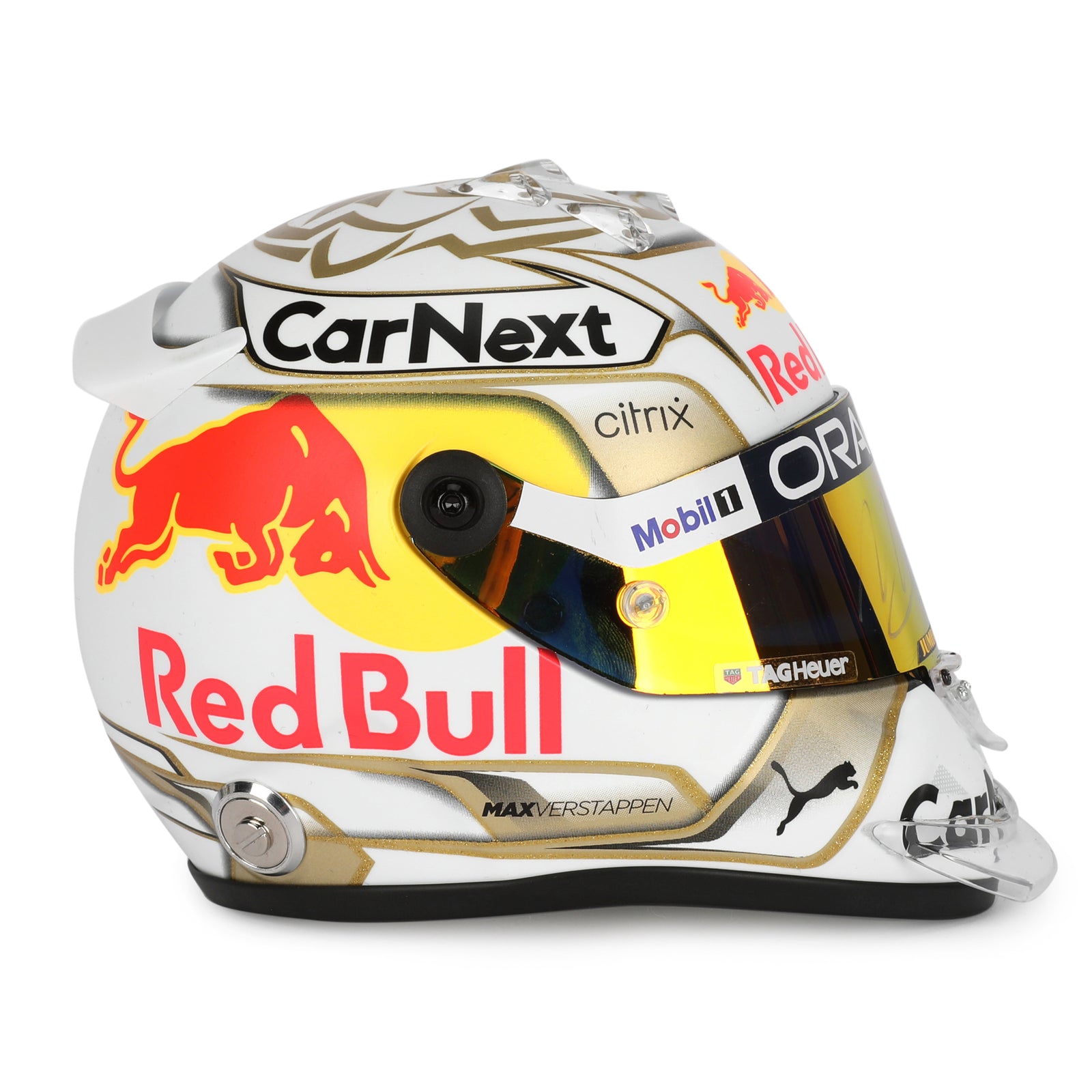 LOT 738 - Max Verstappen 2022 Signed 1.2 Scale Helmet