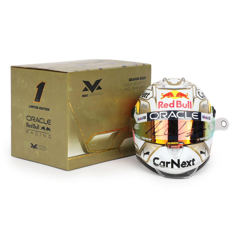 LOT 073 - Max Verstappen 2022 Signed 1.2 Scale Helmet