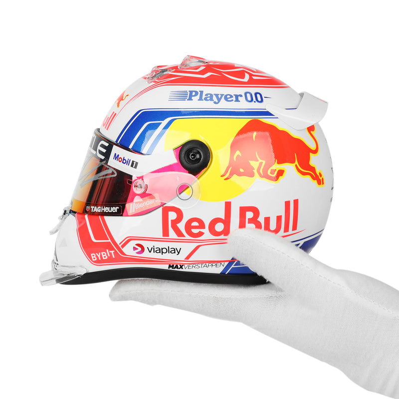 LOT 085 - Max Verstappen 2023 Signed 1.2 Scale Mini Helmet