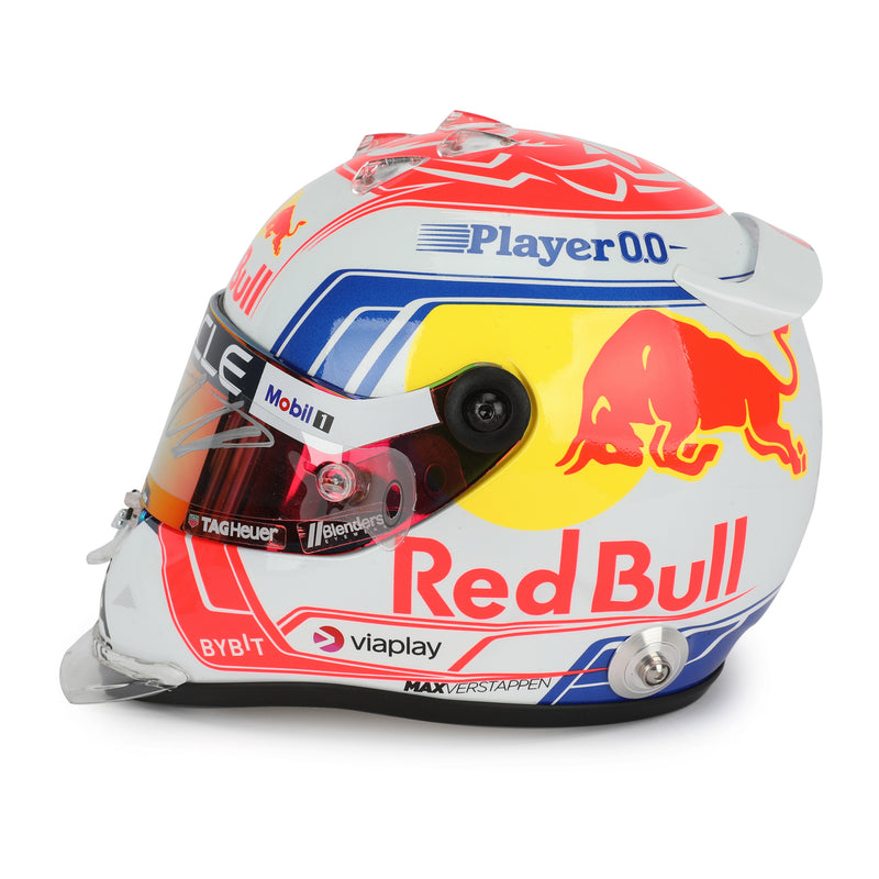 LOT 085 - Max Verstappen 2023 Signed 1.2 Scale Mini Helmet
